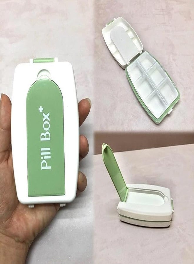 CLICKSWIFT علبة حبوب طبية محمولة مقاومة للماء والرطوبة من كليك سويفت، بسبعة أقسام، محكمة الإغلاق، لحفظ الفيتامينات وزيت السمك والمكملات الغذائية، للاستخدام المنزلي والسفر، متعددة الألوان، قطعة واحدة - Image 1